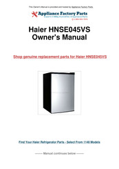 Haier HNSE045 Manual De Instrucciones