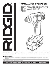 RIDGID R84230 Manual Del Operador