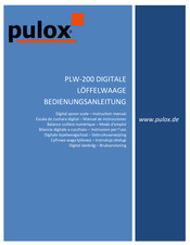 PULOX PLW-200 Manual De Instrucciones