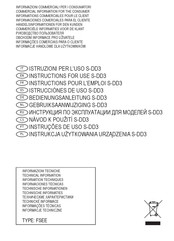 Sirius S-DD3 Instrucciones De Uso