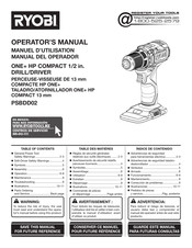 Ryobi PSBDD02 Manual Del Operador