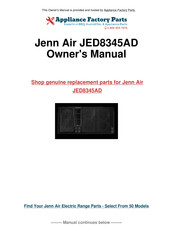 JENN-AIR JED8345AD Guia Del Usuario