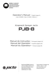 Jacto PJB-8 Manual Del Operador