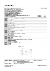 Siemens 3VT9500-4PL00 Instructivo