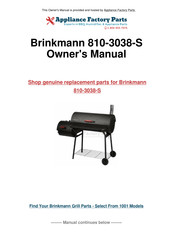 Brinkmann 810-3038-S Manual Del Propietário