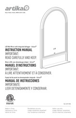 Artika Arturo WMIRH-ARCHS-D20BL Manual De Instrucciones