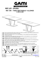 Gautier GAMI EPURA J2Y Instrucciones De Montaje