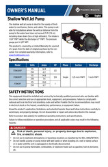 Franklin Electric FSWJ07P Manual Del Propietário