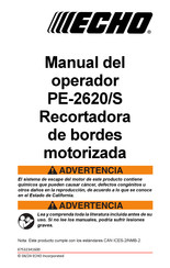 Echo PE-2620/S Manual Del Operador