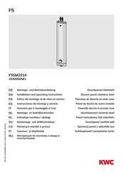 KWC PROFESSIONAL F5SM2014 Instrucciones De Montaje Y Servicio