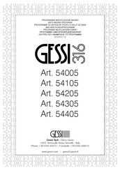 Gessi 316 54105 Instrucciones De Instalación