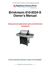 Brinkmann 810-8534-S Manual Del Propietário