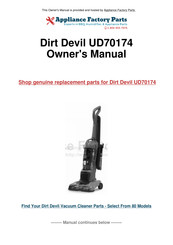 Dirt Devil LET'S GO UD70174 Manual Del Usuario