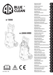 Annovi Reverberi BLUE CLEAN e-2000 HRD Traducción De Las Instrucciones Originales