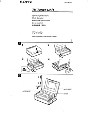 Sony TGV-100 Manual De Instrucciones