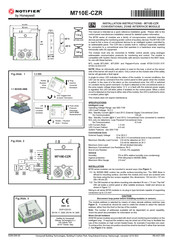 Honeywell NOTIFIER M710E-CZR Instrucciones De Instalación