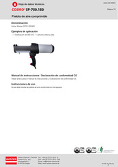 WEISS SP-750.150 Manual De Instrucciones