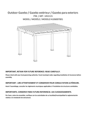 Sunjoy A106007001 Instrucciones De Ensamblaje