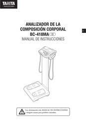 Tanita BC-418MA III Manual De Instrucciones