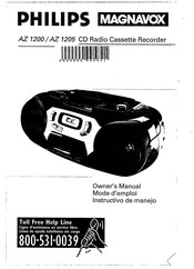 Philips Magnavox AZ1205 Instructivo De Manejo