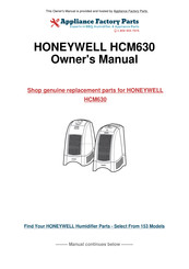 Honeywell QuiteCare HCM-650 Manual Del Usuario