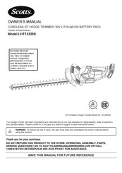 Scotts LHT12220S Manual Del Operario