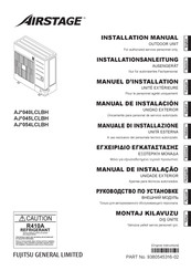 Fujitsu AIRSTAGE AJ 054LCLBH Serie Manual De Instalación