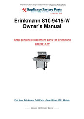 Brinkmann PRO 9415 Serie Manual Del Propietário