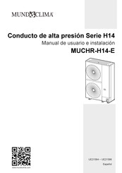 mundoclima MUCHR-H14-E Manual De Usuario E Instalacion