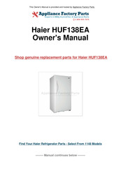 Haier HUF168PA Manual Del Usuario