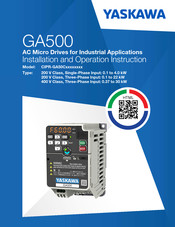 YASKAWA CIPR-GA50C Serie Manual De Instrucciones