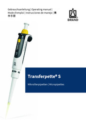 BRAND Transferpette S Instrucciones De Manejo