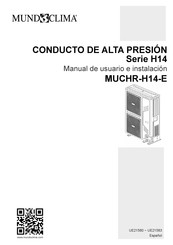 mundoclima MUCHR-H14-E Manual De Usuario E Instalacion