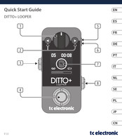 TC Electronic DITTO+ LOOPER Guia De Inicio Rapido