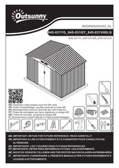 Outsunny 845-031GY Instrucciones De Montaje