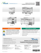 True Manufacturing Company TUC-27F-HC Manual De Instalación