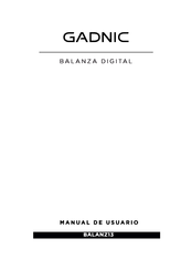 Gadnic BALANZ13 Manual De Usuario