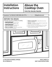 GE PSA1200RWW01 Instrucciones De Instalación