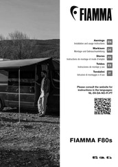 Fiamma F80s 340 Instrucciones De Montaje Y Uso