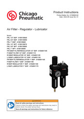 Chicago Pneumatic FR1BSP FILTER/REGULATOR 1 BSP Instrucciones Del Producto