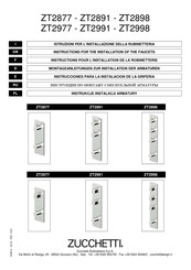 Zucchetti ZT2891 Instrucciones Para La Instalación