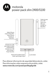 Motorola power pack slim 5100 Manual Del Usuario