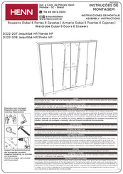 HENN Dubai D322-207 Instrucciones De Montaje