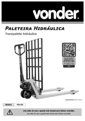 vonder PGN 256 Manual De Instrucciones