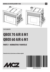 MCZ QBOX 60 AIR 6 M1 Manual De Instalacion Y Uso