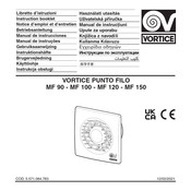 Vortice PUNTO FILO MF 90 Manual De Instrucciones