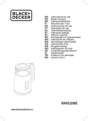 Black and Decker BXKE2206E Instrucciones De Uso