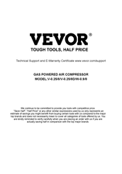 VEVOR V-0.25/8D Manual Del Usuario