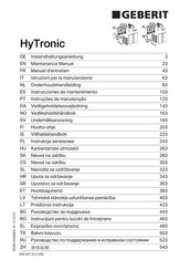 geberit HyTronic 116021465 Instrucciones De Mantenimiento