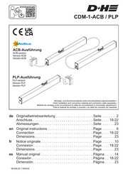 D+H CDM-1000-0600-1-ACB M2 Manual Original